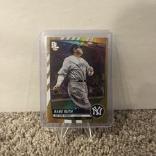 2023 Topps Big League Legendary Gold Foil SSP Babe Ruth New York Yankees #301