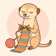 Funny Meerkat Car Sticker 9x9cm - Funny Animal Sticker for Car