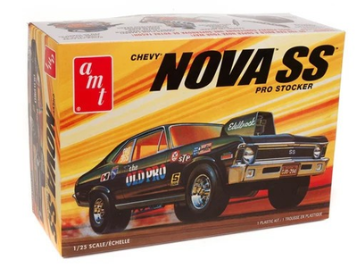 #ad AMT1142M 1972 Chevy Nova SS quot;Old Proquot; 1:25 Scale Model Kit $30.49