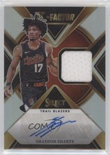 2023 Panini Select X Factor Memorabilia Signatures /125 Shaedon Sharpe Auto 1o2