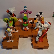 Vintage Complete Set of 8 Space Jam Looney Tunes 1996 McDonalds Happy Meal Toys