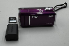 JVC Everio GZ-HM30VU 40x Optical Zoom Camcorder Purple With Battery/4GB SD Good