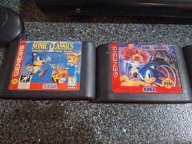 Sega Genesis Model 1 Console Bundle With SONIC Games! TESTED WORKING
