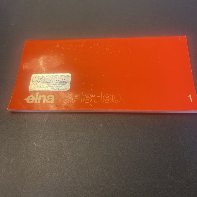 Elna SP ST SU #1  Instruction Manual User Guide: Paper Bound/Staple 41 Pages