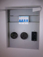 SKYSHALO RV Power Outlet Box 20/30/50 Amp 125 250V Receptacle Outlet for RV