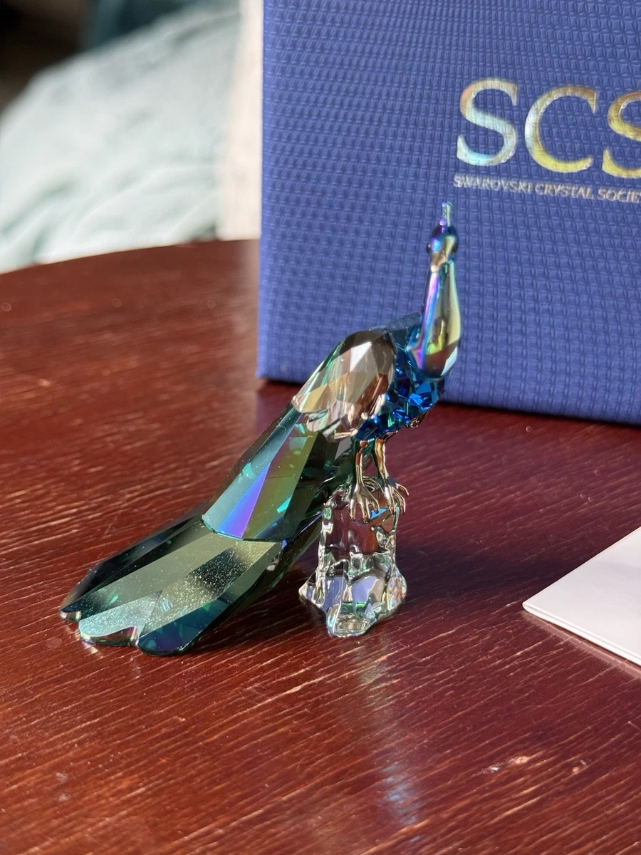 施华洛世奇孔雀印第安纳施华洛世奇摆件| eBay