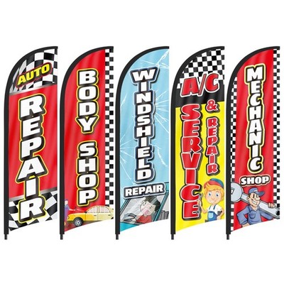 Auto parts theme, 8.2FT Auto parts advertising special-feather flag kit.
