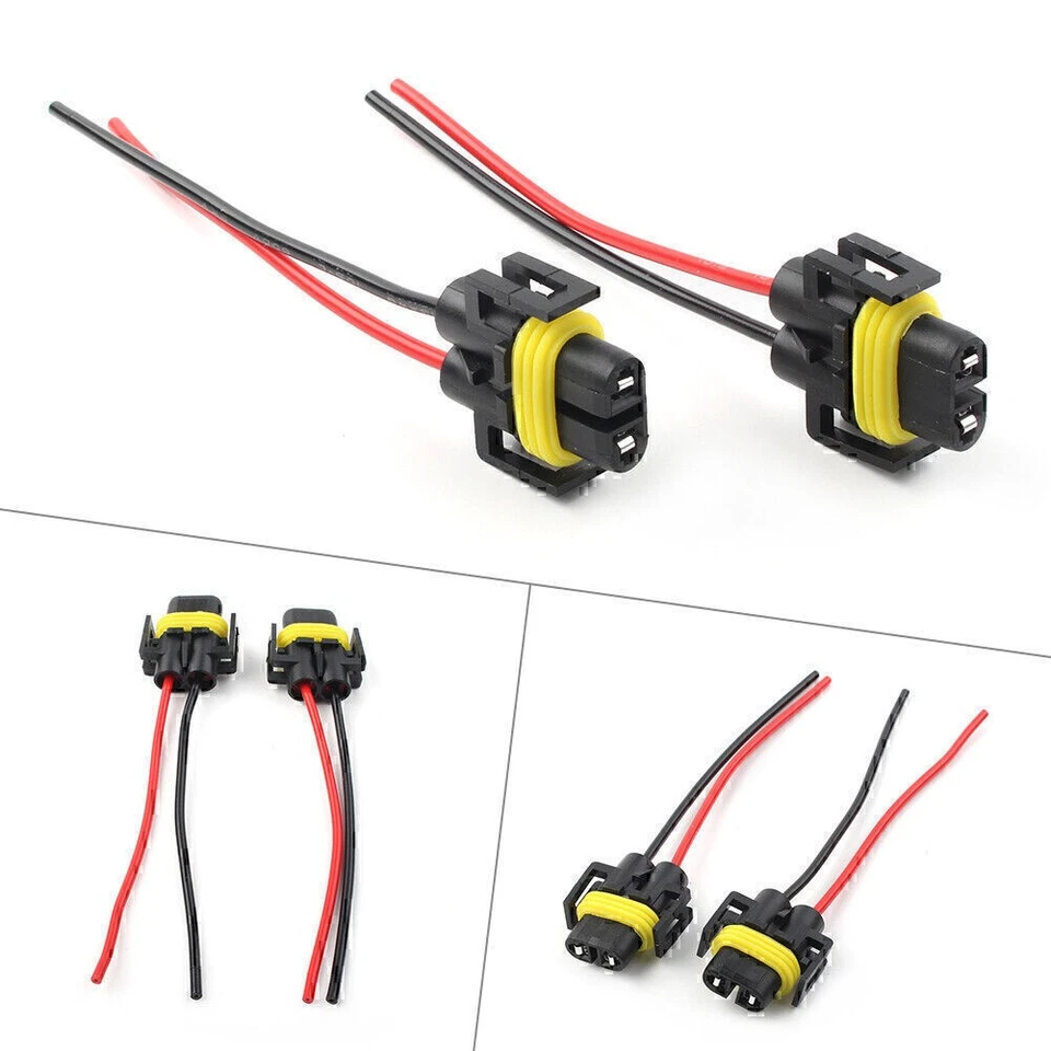 Wire Pigtail Female P S 880 Fog Light Two Harness Bulb Socket Connector Plug 2x - Image 2 of 4