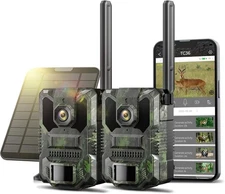 VOOPEAK Trail Camera 2 Pack, 4G LTE Cellular Trail Camera with Built-in SIM Card