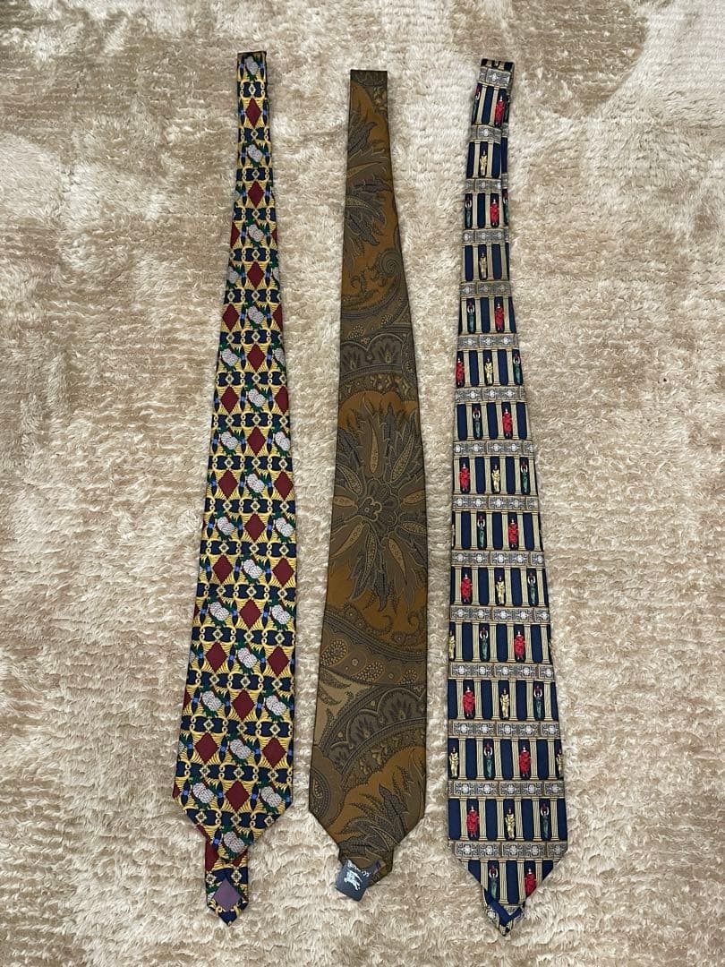 Burberry Valentino Necktie Set Of 3