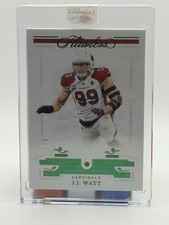 2021 Panini Flawless JJ WATT  1/5 Emerald CARDINALS Encased Football Card