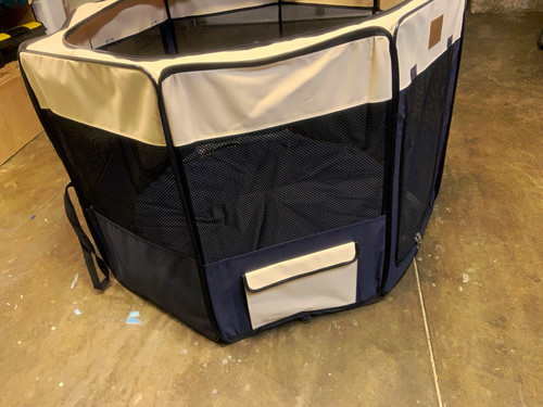 Precision Foldable Soft-Sided Fabric Dog PlayPen L w/ Bag 40”by 27”inches