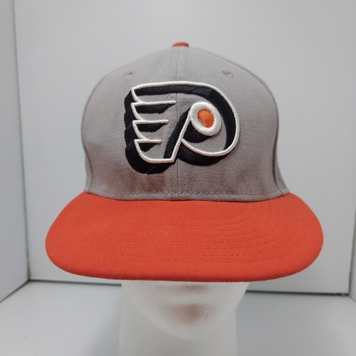 Philadelphia Flyers Embroidered 3D New Era 59fifty Fitted 7 Hat Gray & Orange - Picture 3 of 17
