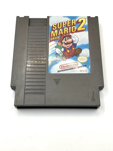 Super Mario Bros 2 Nintendo NES Authentic Vintage Original Game