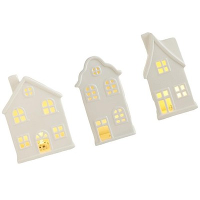 Beleuchtetes Weihnachtshaus Figur Weihnachtsdeko Weihnachtsgeschenk