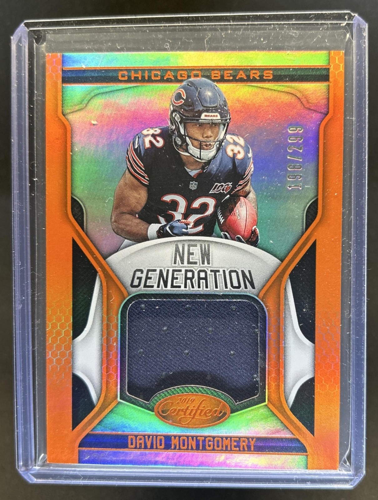 David Montgomery Panini Certified New Generation Jerseys #NGDM Orange Mirror