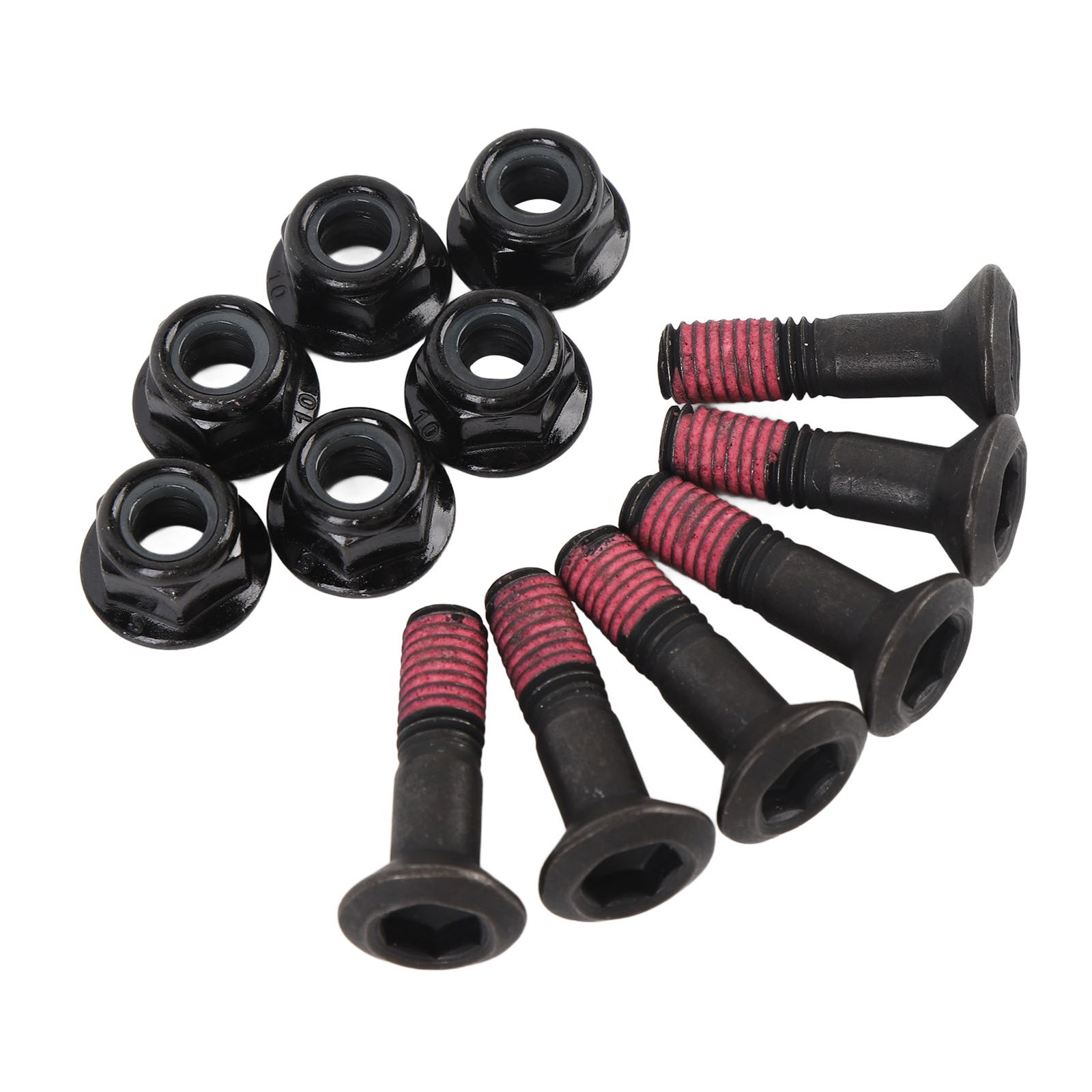 6 Sets Sprocket Bolt And Nut Kit M8 X 32mm Iron Motorcycle Sprocket Bolts Nuts K