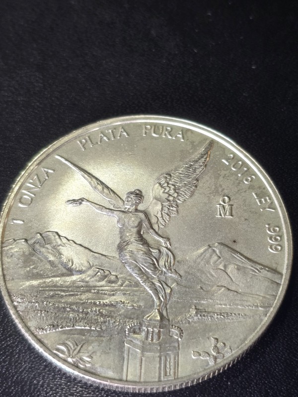 Mexico Liberty 2016, 1 Oz .999 Fine Silver Coin, Una Oz Libertad Plata Pura .999