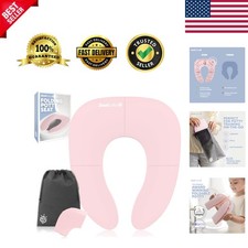 Lightweight Portable Toilet Training Seat for Kids - Pink, Includes Travel Bag