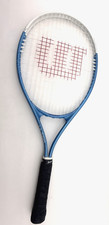 Wilson Ultra Power XL 112 Tennis Racket Light Blue White Black Grip