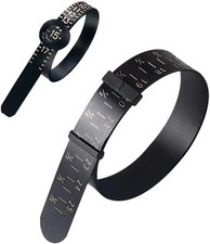 2PCS Ring and Bracelet Sizer Measuring Tool Black Reusable Universal Ring Siz...