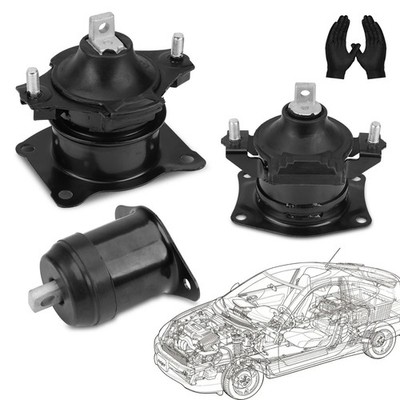 3PCS New Engine Mounts Set for 2003-2007 Honda Accord 2.4 A4526, A4517, A4516