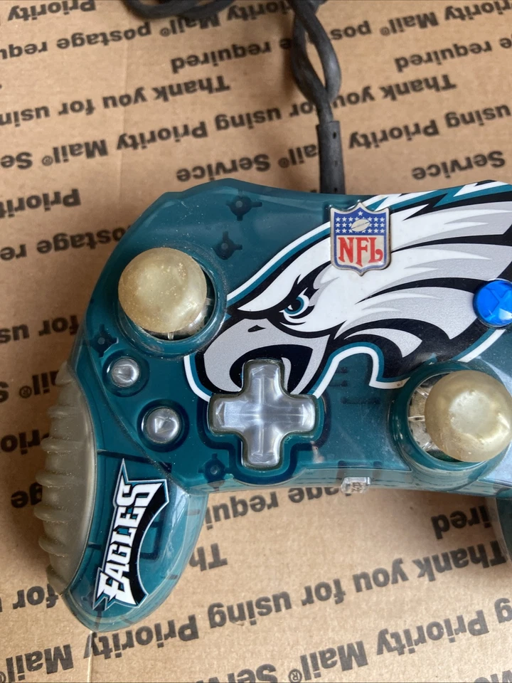 Controlador Pro Vintage Mad Catz Philadelphia Eagles NFL Xbox Control Pad Foto 3 de 4