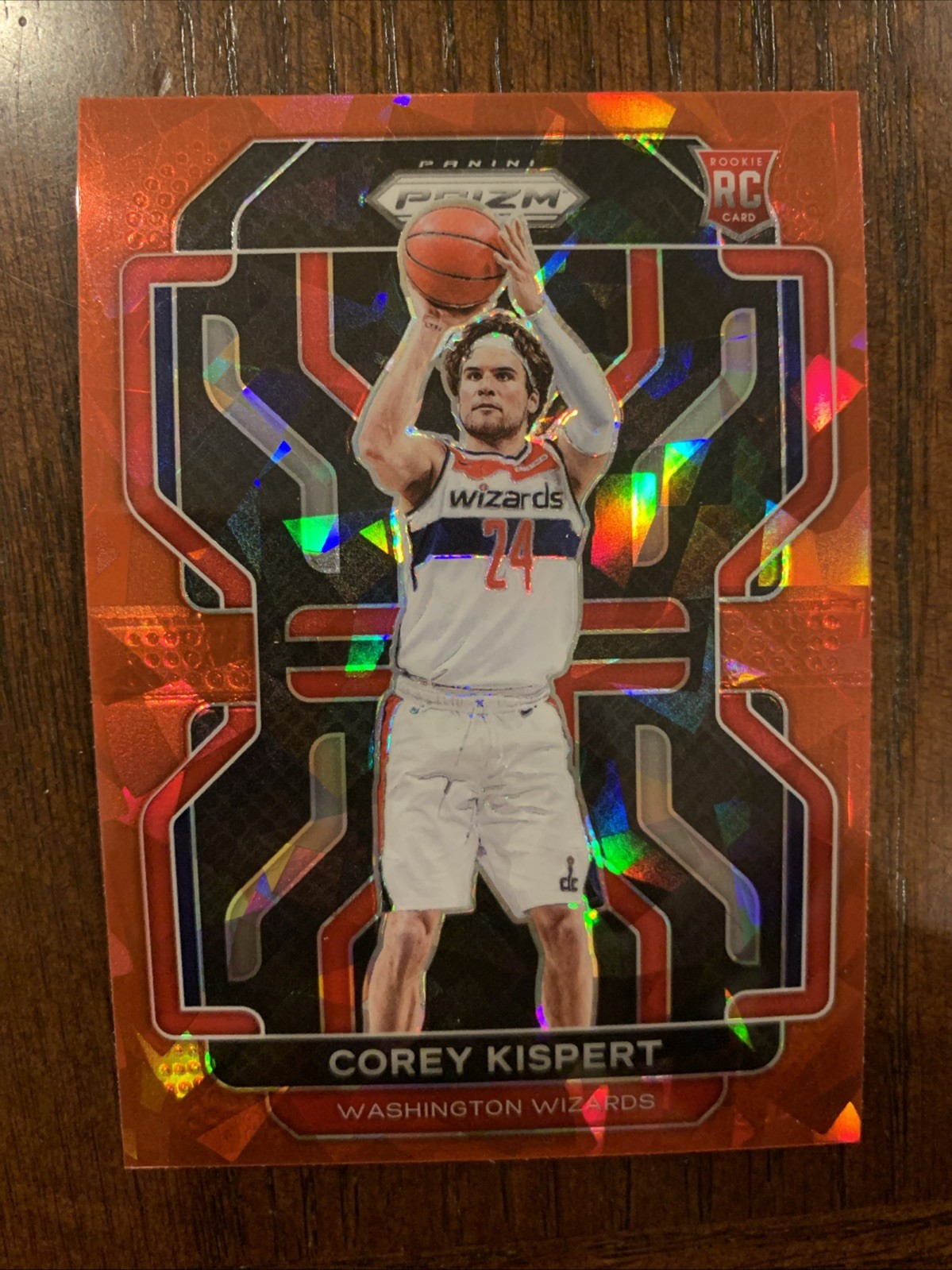 Corey Kispert RC 2021-22 Panini Prizm Red Ice Prizm Rookie #275
