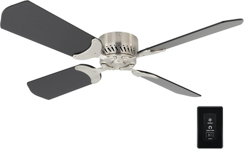 RV 12V Ceiling Fan | 4-Blade | 4-Speed | near Silent Operation | Reversing Direc
