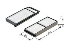 BOSCH Filter, Innenraumluft 1 987 432 163 für MAZDA