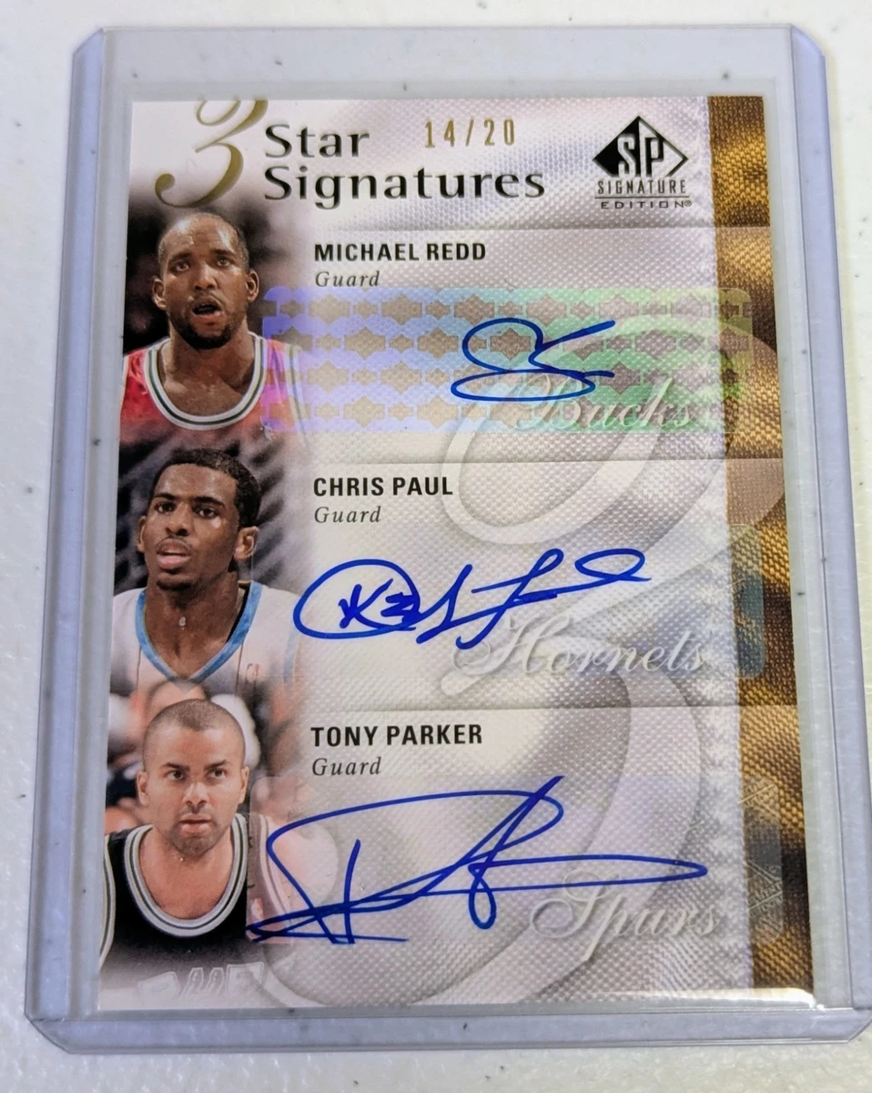 Tony Parker Basketball Autographed Sports Trading Cards