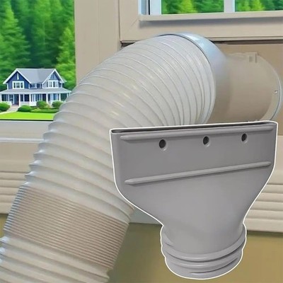 15 CM Tragbare Klimaanlage Abluft Schlauch Verbinder Flach Fenster Kanal Adapter UK