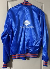 Vintage Large Nissan Jacket-Satin Bomber-Genuine Parts-Carlson Promotion Group