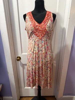 World Unity Pink Patterned Tank Dress in L