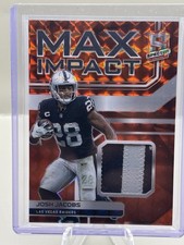 2022 Panini Spectra Max Impact Neon Orange Josh Jacobs Patch 1/10 #MI-JJA A33