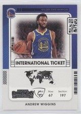 2021-22 Panini Contenders International Ticket Andrew Wiggins #27 00gy