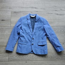 H M Boys 2-Button Blazer Blue Size 8-9Y