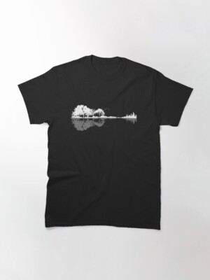 Nature Guitar Reflection Guitar T-Shirt Nature Guitar Reflection Guitar T-Shirt