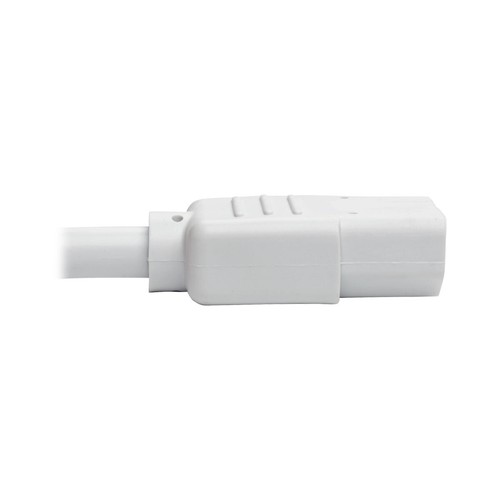 2FT Tripp Lite C14 To C13 Heavy Duty Power Extension Cable - White - Picture 4 of 5