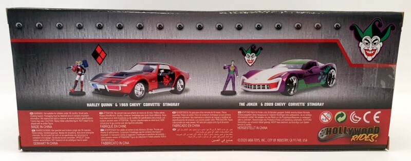 ミニカー The Joker 2009 Chevy Corvette Stingray DC Comics Diecast Collectible Toy: 1:24 2009 Chevy Corvette