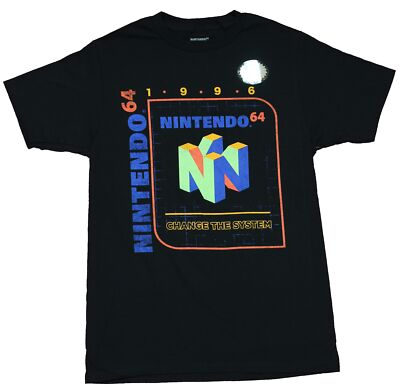 Nintendo 64 Mens T-Shirt - 1996 Change the System Classic N64 Logo 