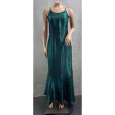 Jessica McClintock Gunne Sax Vtg 90s Dress Women 9/10 Green Trumpet Formal Prom