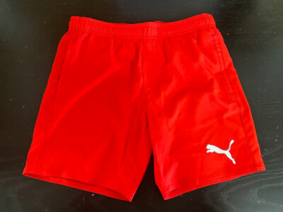 #E32: PUMA Mid-Cut Badeshorts für Jungen SWIM BOYS  701224511 rot Gr.140