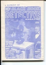 PULP:  Black Book Detective 7/1939-James Hanos reprint-Brand of The Black Bat-VF