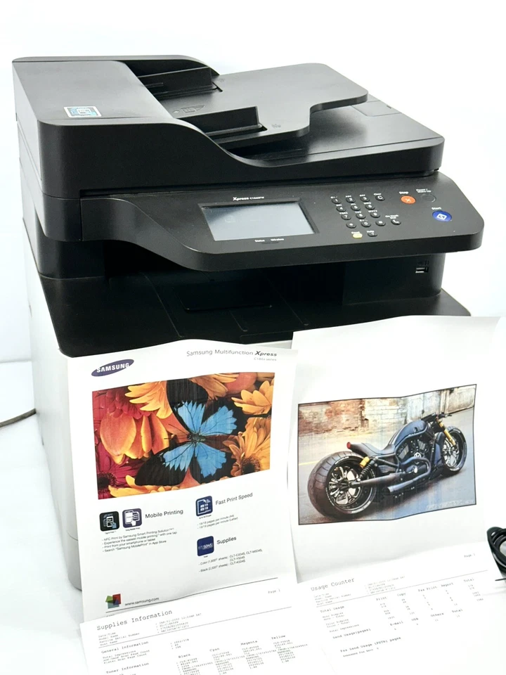 Samsung SL-C1860FW Xpress Multifunction Laser Printer Pg Ct: 6310, Needs Toner - Image 3 of 4