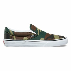 vans woodland camo slip on
