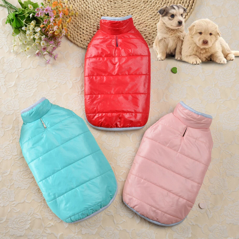 Pet Coat Reversible Cotton Padded Vest Light Down Jacket Pet Dog