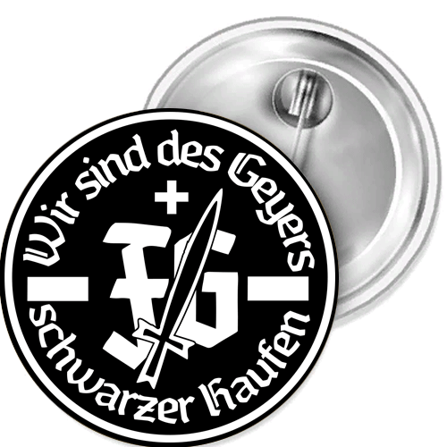 Wir sind des Geyers schwarzer Ha Button Anstecker Aufkleber Auto-Magnet Aufnäher - Picture 1 of 5