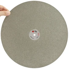 Diamond Coated 12" inch Flat Lap Disk Wheel Grit 120 Lapidary Grinding Disc