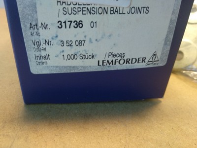 NEW 3173601 LEMFÖRDER Ball Joint 352087 | eBay